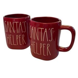 Set of Rae Dunn Red Santa’s Helper Mugs. Nwt. Cozy cottagecore farmercore